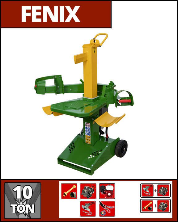 Multifunction wood splitter 10 and 12 TON - FENIX