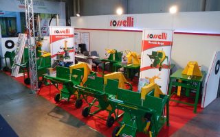 Stand con banchi sega e spaccalegna Rosselli