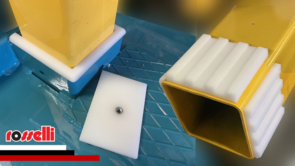 Teflon di scorrimento e guida per spaccalegna idraulico