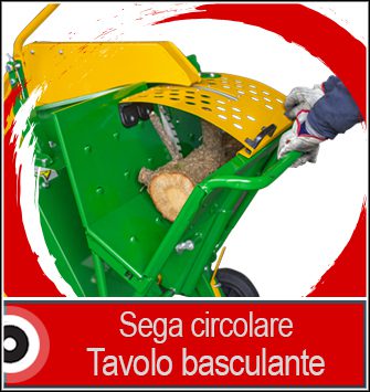 Sistema basculante o cavalletto per sega circolare