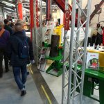 Visitors to the Rosselli stand in the forest sector