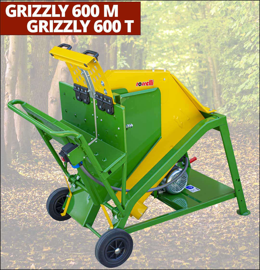 Sega circolare elettrica Grizzly 600 M e Grizzly 600 T per tagliare legna da ardere