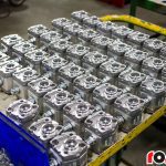 assembly of hydraulic oil splitting pumps