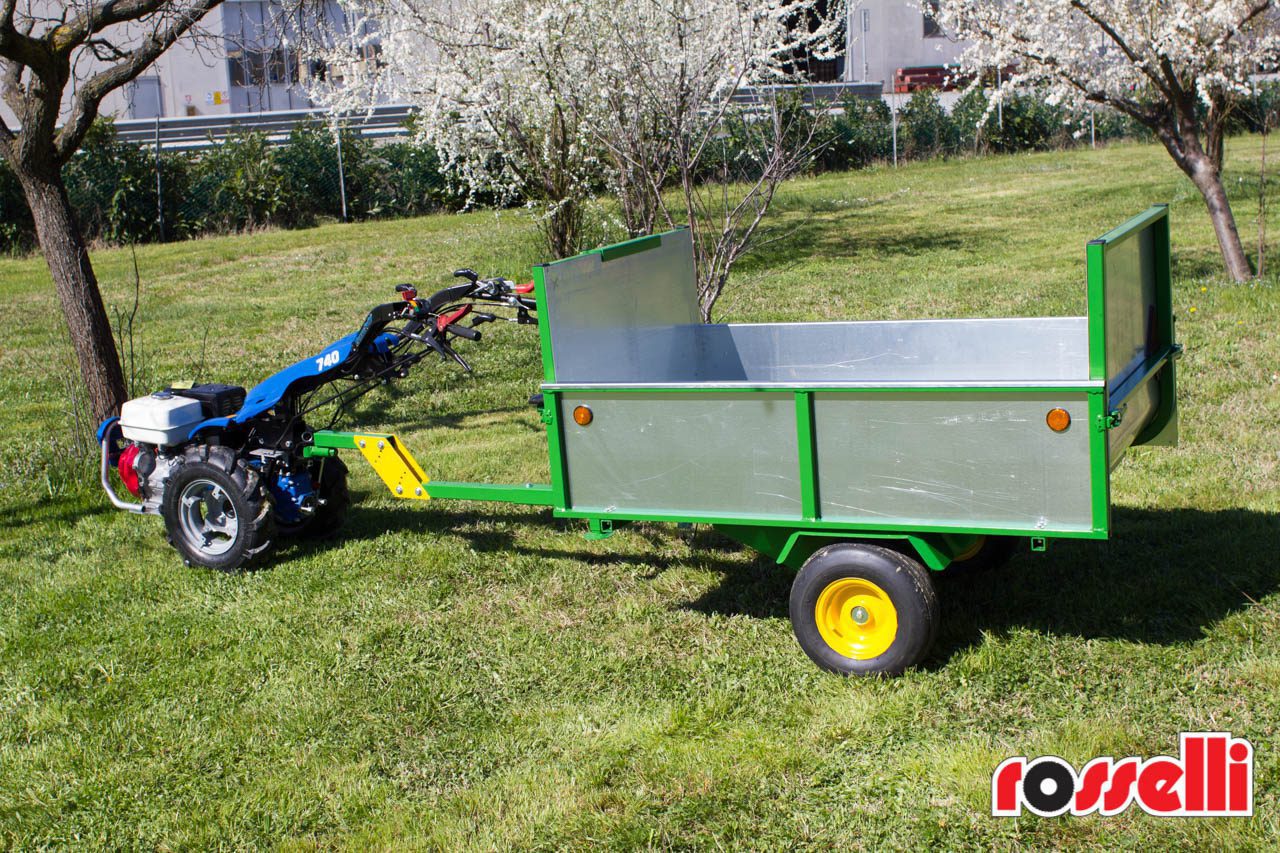 CARRELLO DA GIARDINO RIBALTABILE PER TRATTORINI O PER QUAD